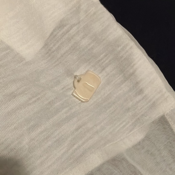 YOSHI KONDO Paris White tshirt size small. 100% cotton with see through inserts - Picture 4 of 6